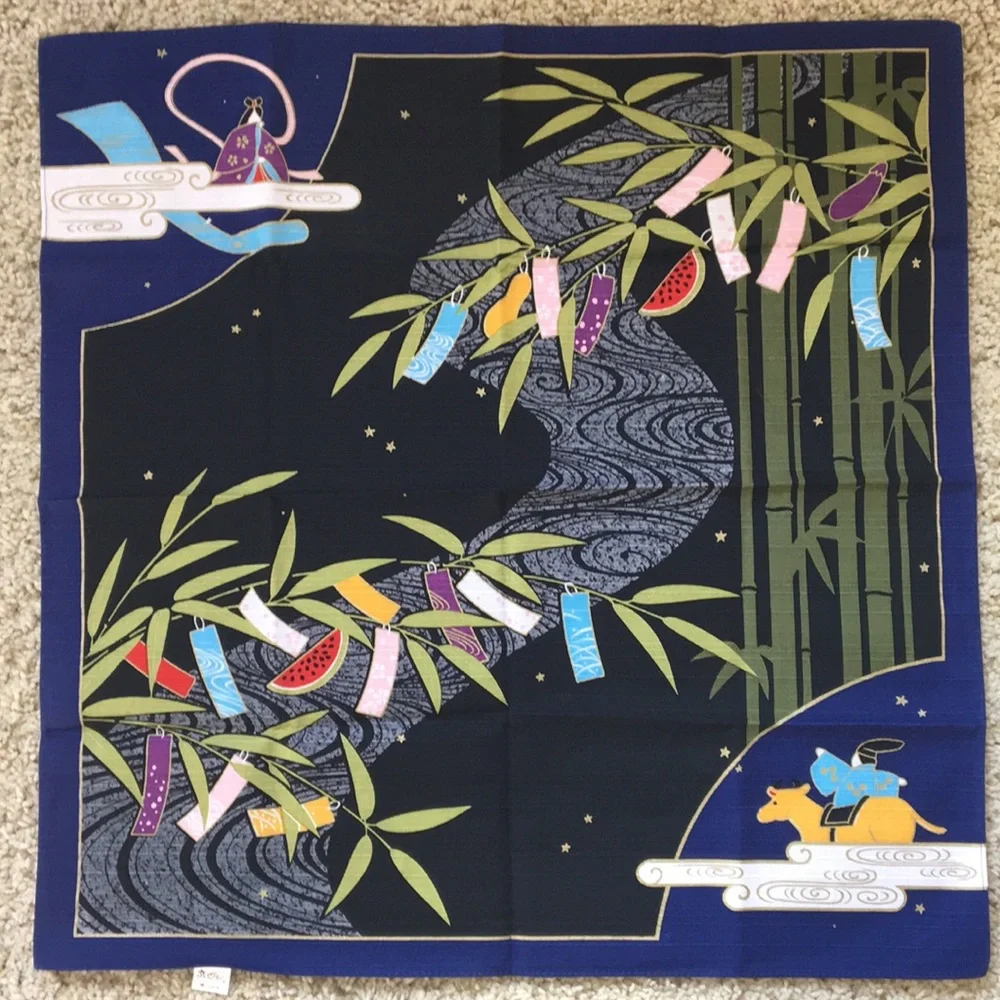 19”x19” Japanese scarf - Picture 1 of 6